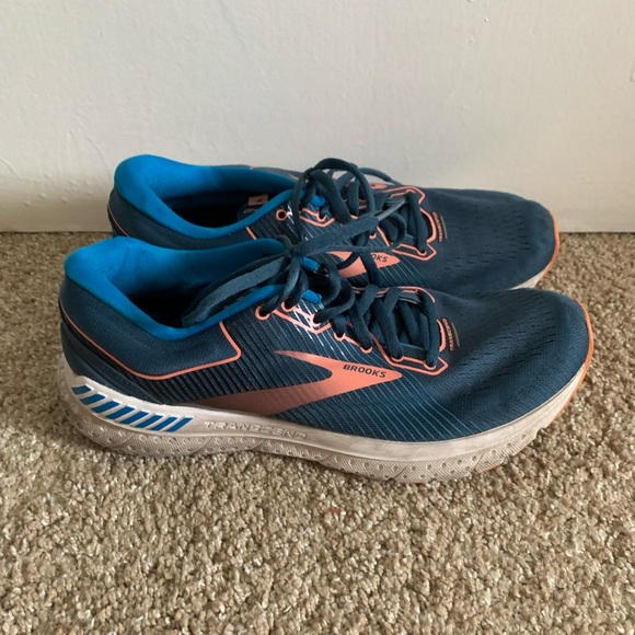 Brooks Women's Blue/Pink Running Transcend 7 Supportive Athletic Shoes size 9.5 - Picture 2 of 8